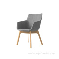 Common Office Lounge Chair Wooden Legs Lounge Chair